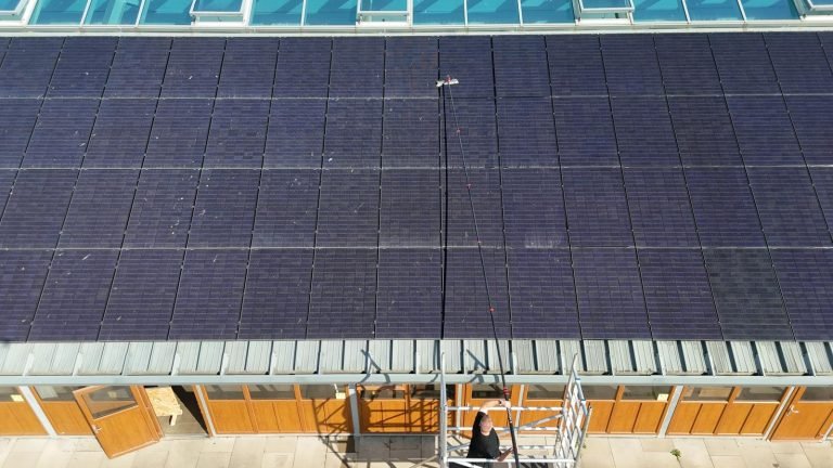 Domestic Solar Panel Cleaning