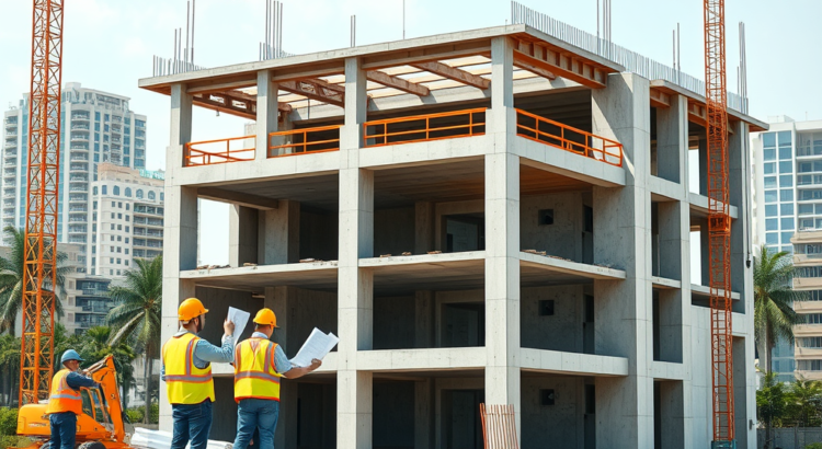 Building construction in Lagos