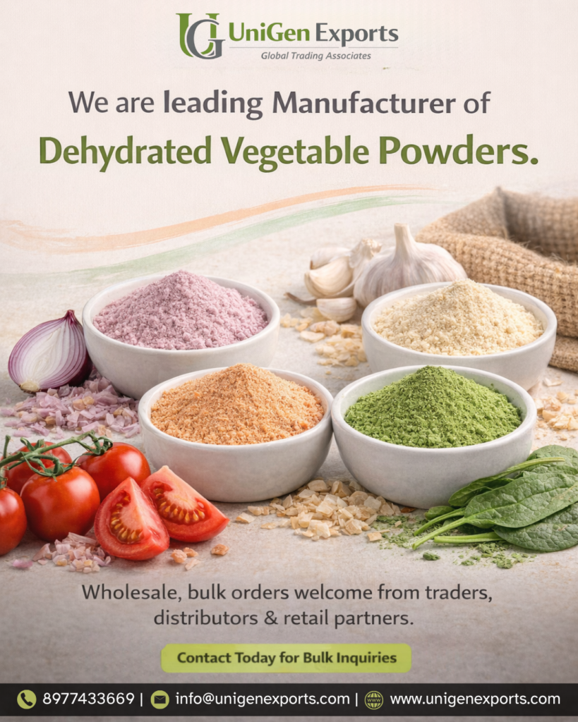 Dehydrated Vegetable Supplier