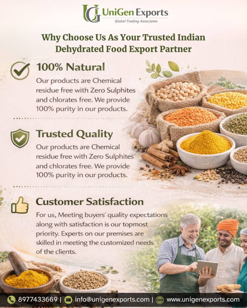 Dehydrated Vegetable Supplier