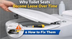 Loose toilet seat fix
