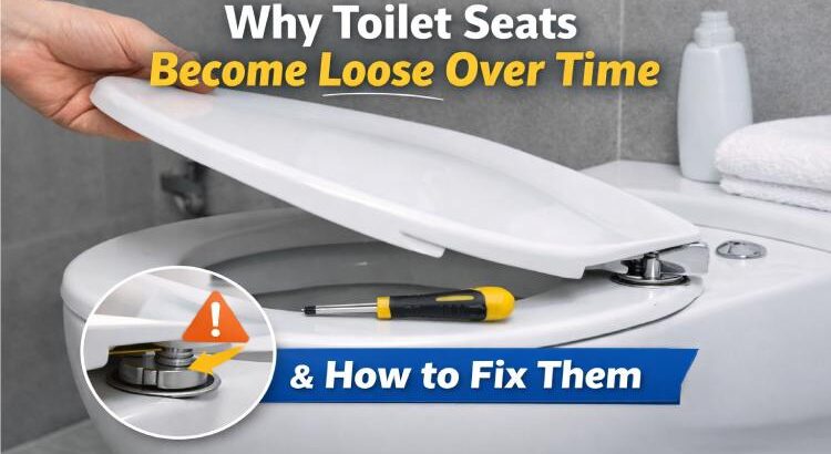 Loose toilet seat fix