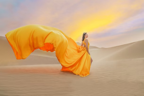 Flying Dress photoshoot