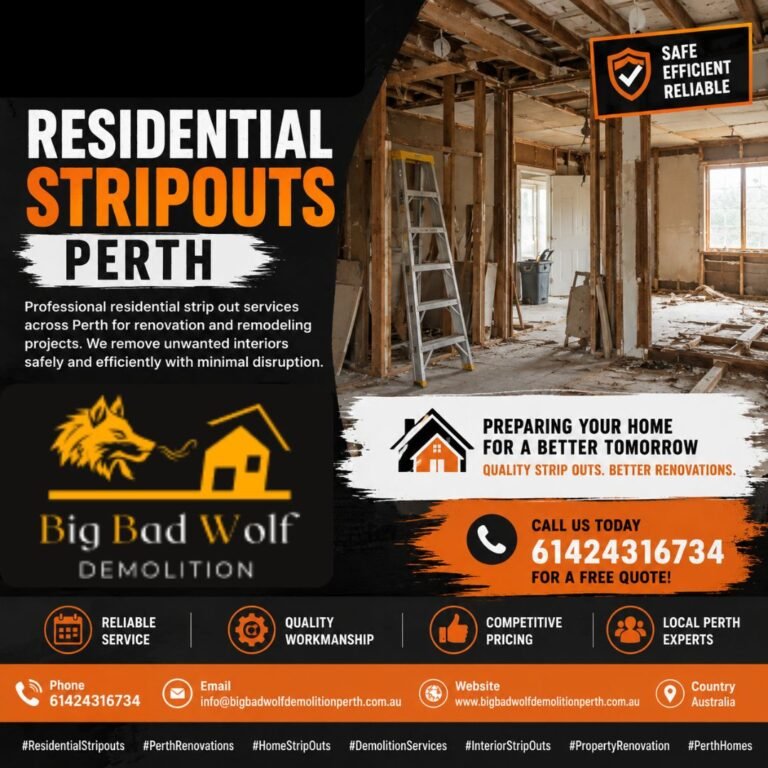 Smart Residential Stripouts Solutions For Modern Perth Home Renovations