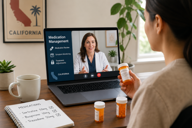 medication management telehealth in California